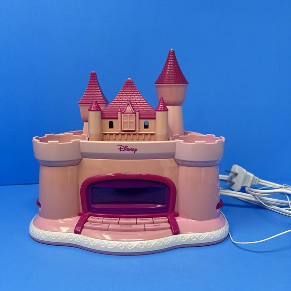 Disney Other - Disney Princess Castle Pink Alarm Clock Radio AM FM Music Kids Room Decor Tested